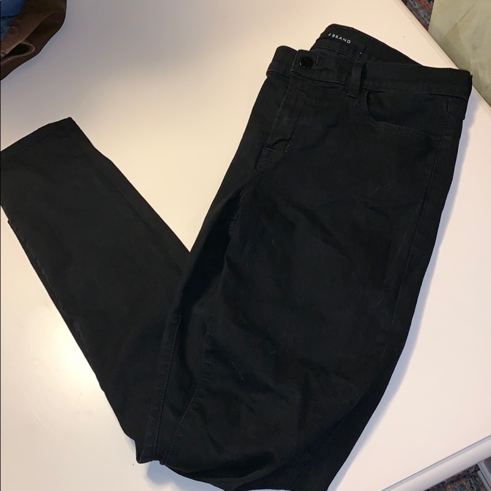 J Brand Mid Rise Skinny Black Jeans size 30